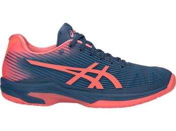 Asics Dam Tennisskor SOLUTION SPEED FF Marinblå/Orange